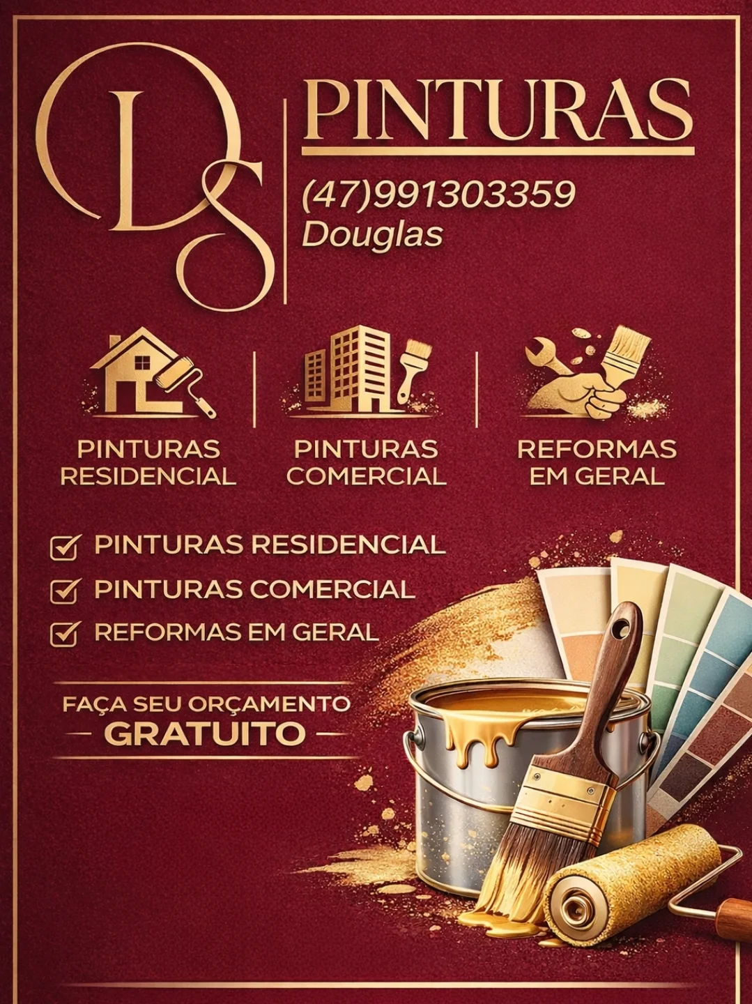 DS Pinturas Folheto e Folder Oficial